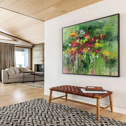 Charming Floral Abstract Art for a Charming Garden - Themed Room DLZ2398