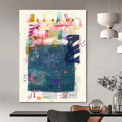 Colorful Abstract Art for Creative Agency Open - Plan Offices DLZ0173