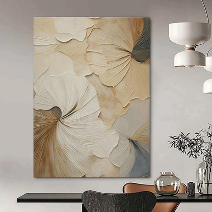 3D Ginkgo Leaf Art for Elegant Living Room & Spa Retreat DLZ1390