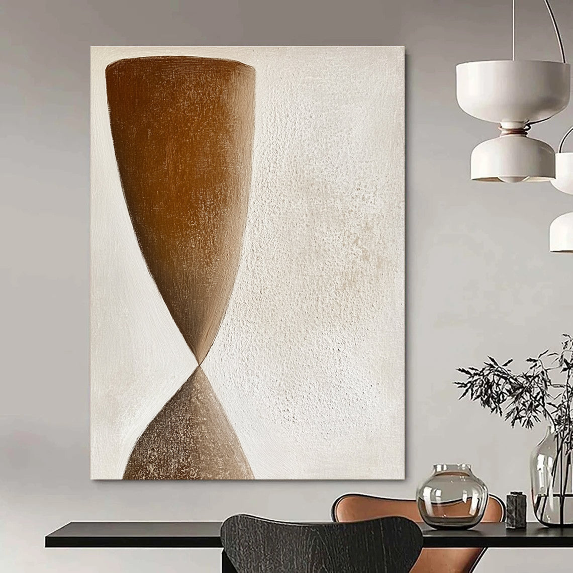 Minimalist Vase Art for Sleek Living Room & Contemporary Art Gallery STSC1239