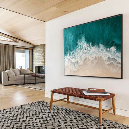 Aerial Ocean Wave & Beach Art for Coastal - Themed Vacation Rentals DLZ3083