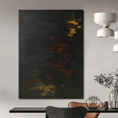 Dark Night Color Abstract Art for Living Room & Bedroom DLZ0544