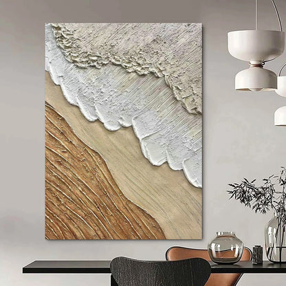 Layered Textured Abstract Art for Modern Art Gallery & Sophisticated Home Dining Room DLZ1598
