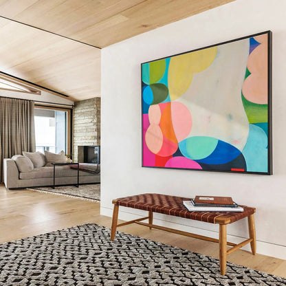 Colorful Circle Abstract Art for Playful Kids’ Rooms DLZ2440