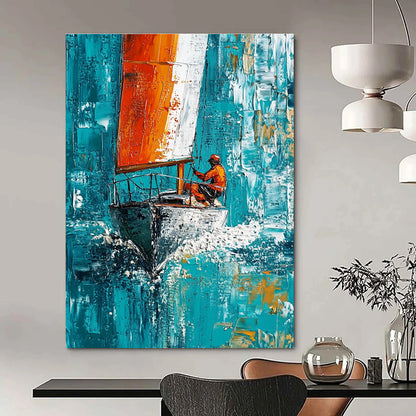Sailor on the Sea Art for Nautical Sports Club & Adventurous Home Living Room STSC1418