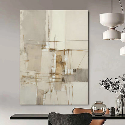 Linear Minimalist Abstract Art for Scandinavian Home & Modern Library DLZ1316