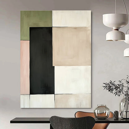 Pastel Color Block Grid for Scandinavian - Style Nursery & Cozy Coffee Shop STSC764