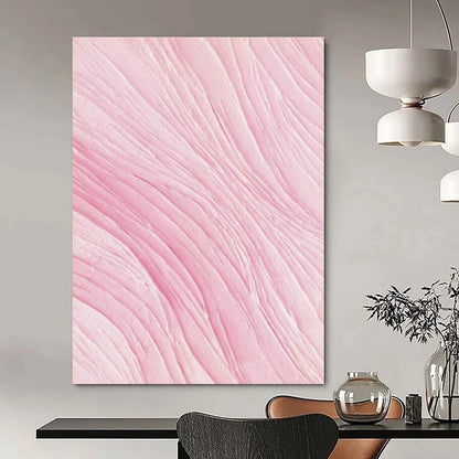 Pink Wavy Abstract Art for Bedroom & Beauty Salon DLZ0591