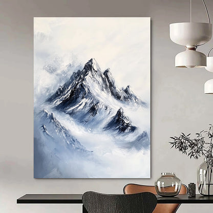 Snowy Mountain Peaks for Ski Lodge & Zen - Inspired Study STSC1168