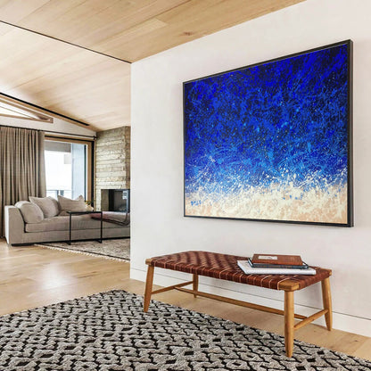 Blue - White Splash Art for Coastal Café Nautical - Themed Walls DLZ3228