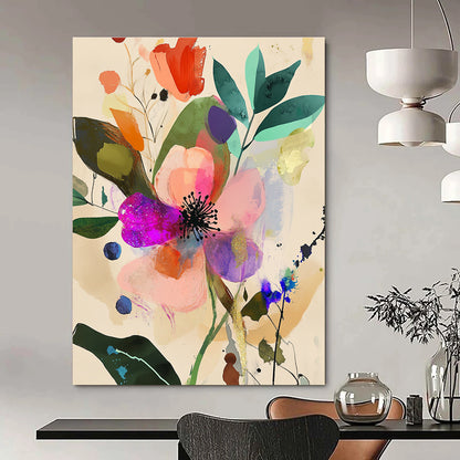 Colorful Floral Abstract for Romantic Home Bedroom & Garden - Inspired Bridal Suite STSC1045