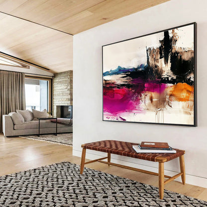 Color - Blended Abstract Landscape Art for Mountain Lodge & Spiritual Retreat SC046