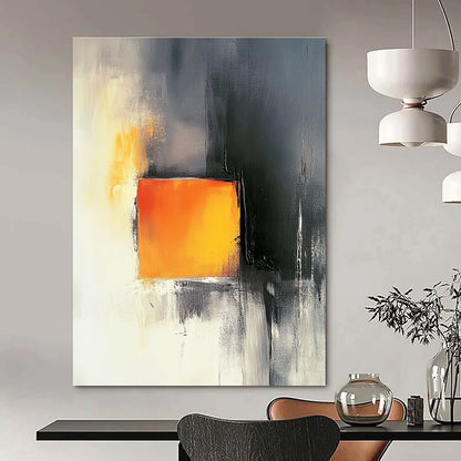 Grey and Orange Abstract for Industrial - Style Loft & Modern Office STSC1208