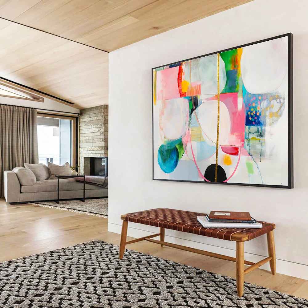 Circular and Colorful Art for Girls’ Bedroom & Creative Lounge SC375