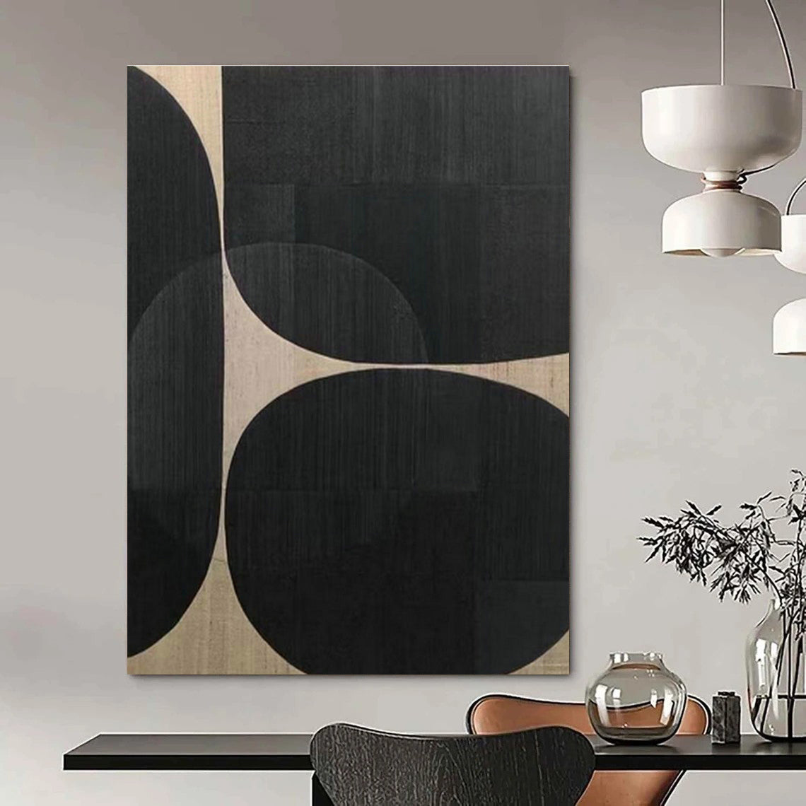 Geometric Shape Art for Industrial - Style Home Office Accent Walls DLZ0228