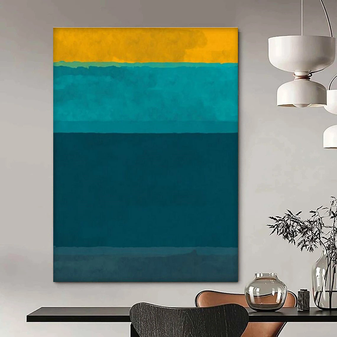 Color - Block Harmony Art for Design Studio & Fashion Showroom DLZ2323