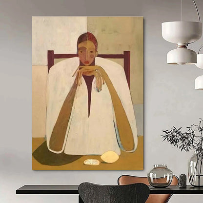 Figure Sitting Pose Art for Living Room & Bedroom DLZ0430
