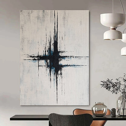 Black and Blue Abstract Cross for Luxury Spa & Modern Home Theater STSC439
