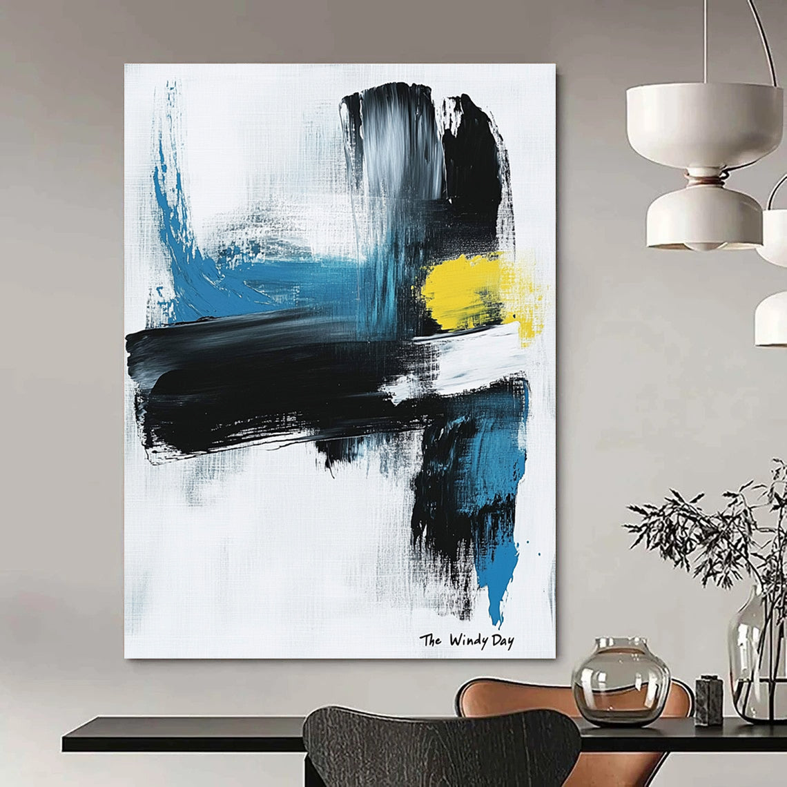 Abstract "The Windy Day" for Modern Living Room & Art Gallery STSC1070