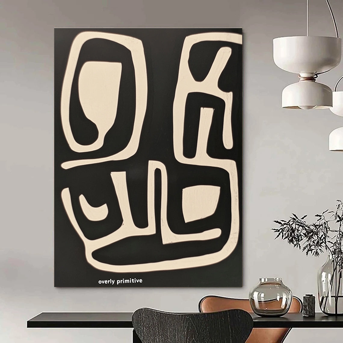 Primitive Abstract Shapes for Tribal - Inspired Decor & Art Gallery Corner STSC1211
