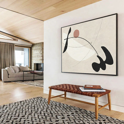Minimalist Line & Shape Abstract Art for Modern Art Gallery Pop - Up Spaces DLZ3122