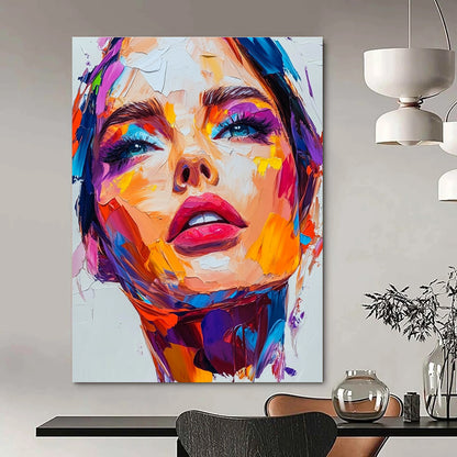 Colorful Abstract Face for Modern Art Gallery & Creative Studio STSC1162