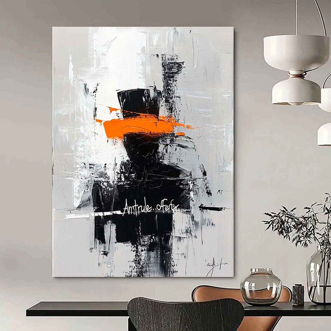 Abstract Figure with Orange Band for Inspirational Office & Avant - Garde Art Space STSC227