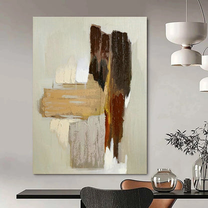 Earth - Tone Abstract Art for Rustic Home & Nature - Inspired Spa DLZ1074