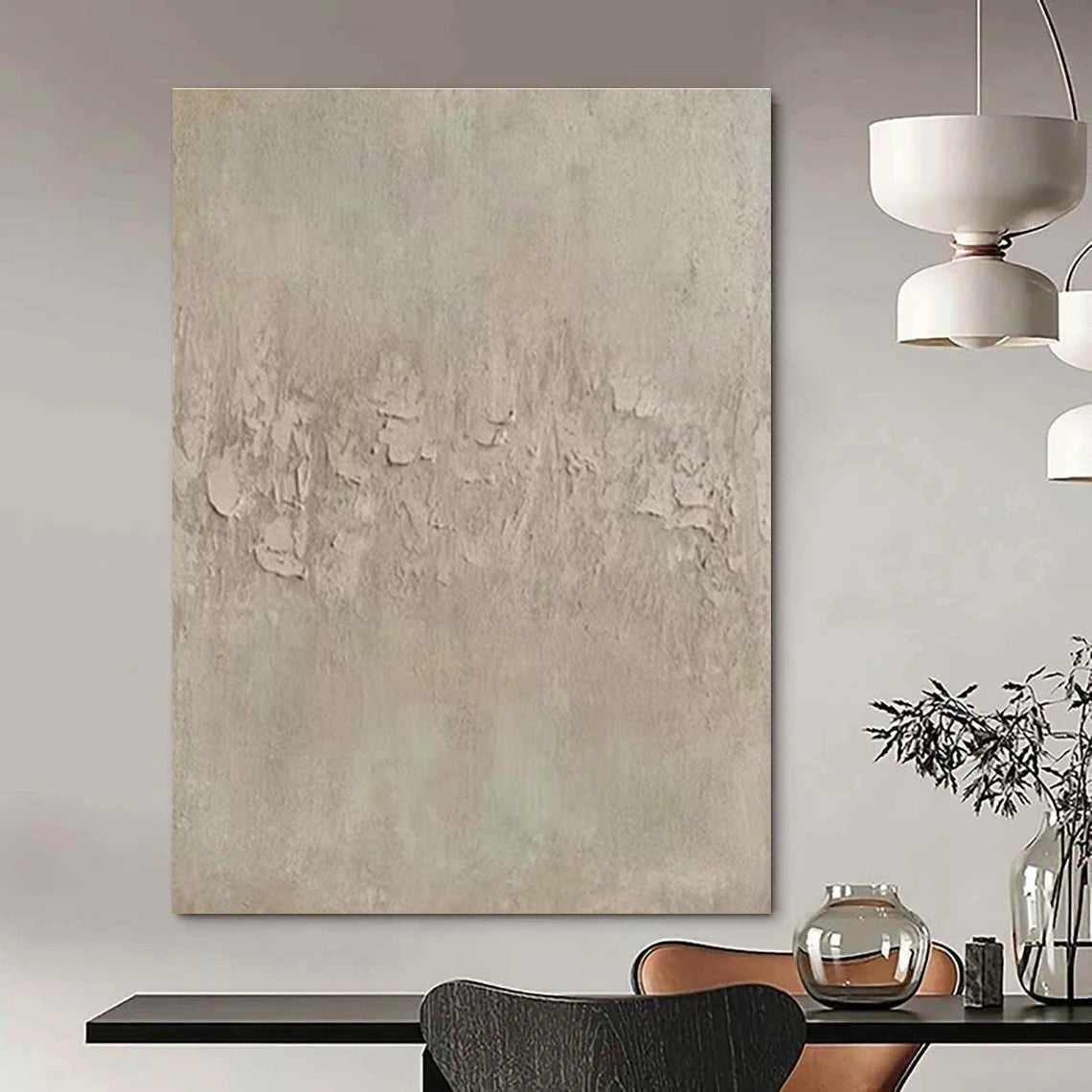 Textured Neutral Art for Spa & Meditation Room DLZ2017