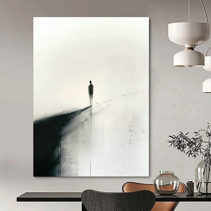 Lonely Figure Silhouette Art for Bedroom & Meditation Room DLZ0423