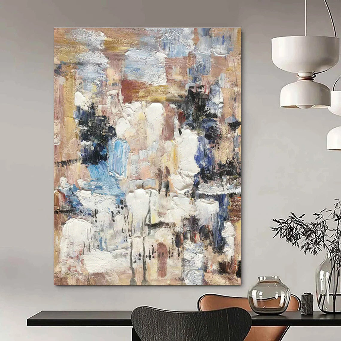 Color - Blended Abstract Art for Bohemian Café & Creative Studio DLZ1310