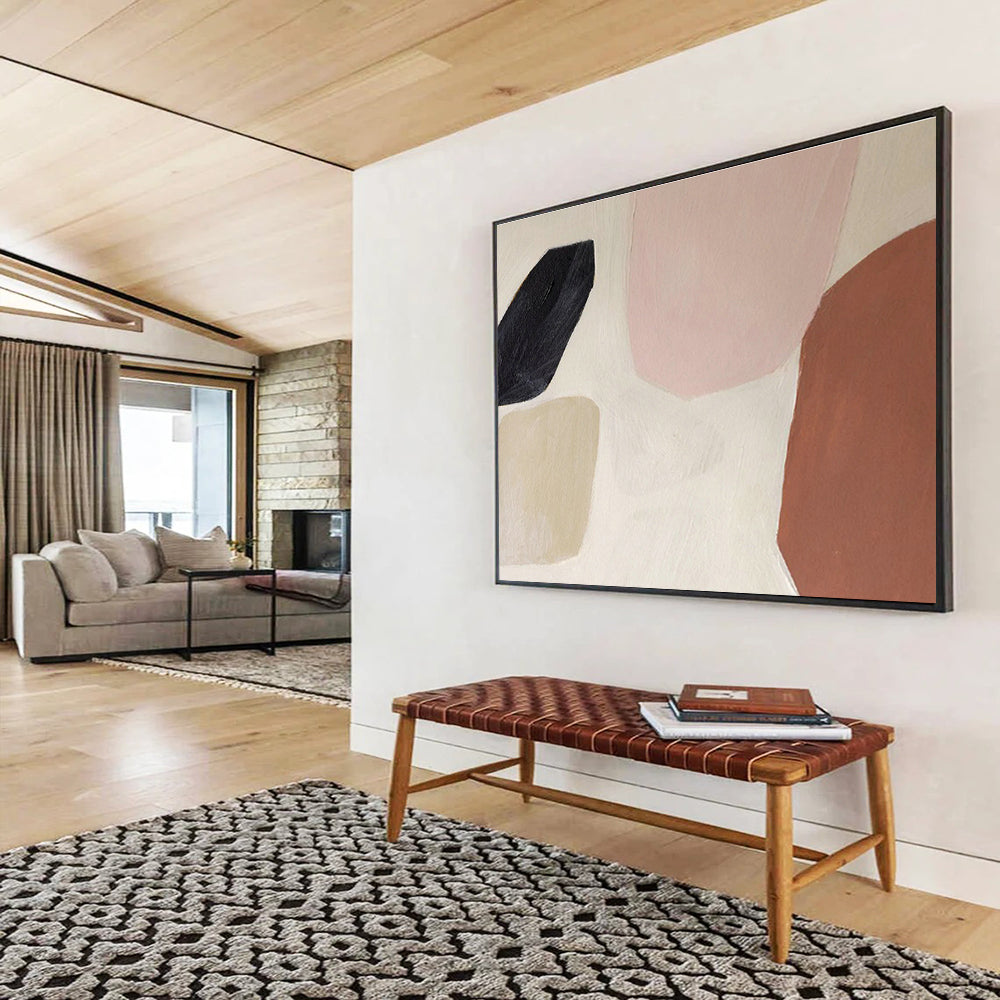 Soft - Color Geometric Abstract Art for Wellness Spa Waiting Area DLZ2962