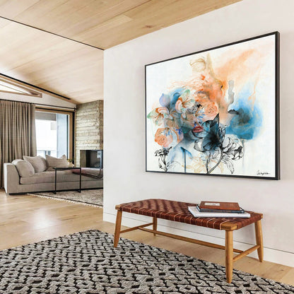 Floral and Female Abstract Art for Feminine - Chic Dressing Room DLZ2920