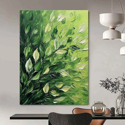 Green Leafy Texture Art for Botanical Café & Nature - Lover's Home Office STSC1310