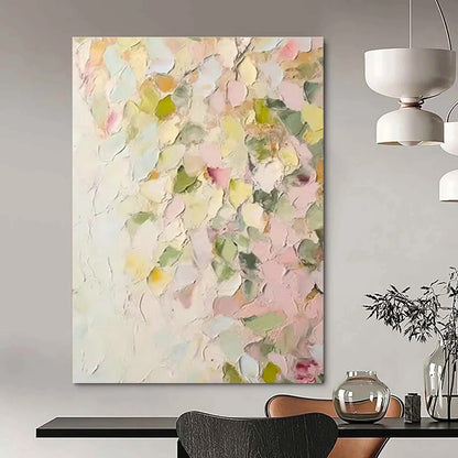 Pastel Flower Cluster Art for Minimalist Nursery & Spring Garden Brunch Spot DLZ1398