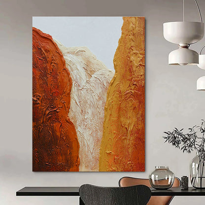 Colorful Mountain - Inspired Abstract Art for Adventure Lodge & Outdoor Enthusiast’s Home DLZ1217