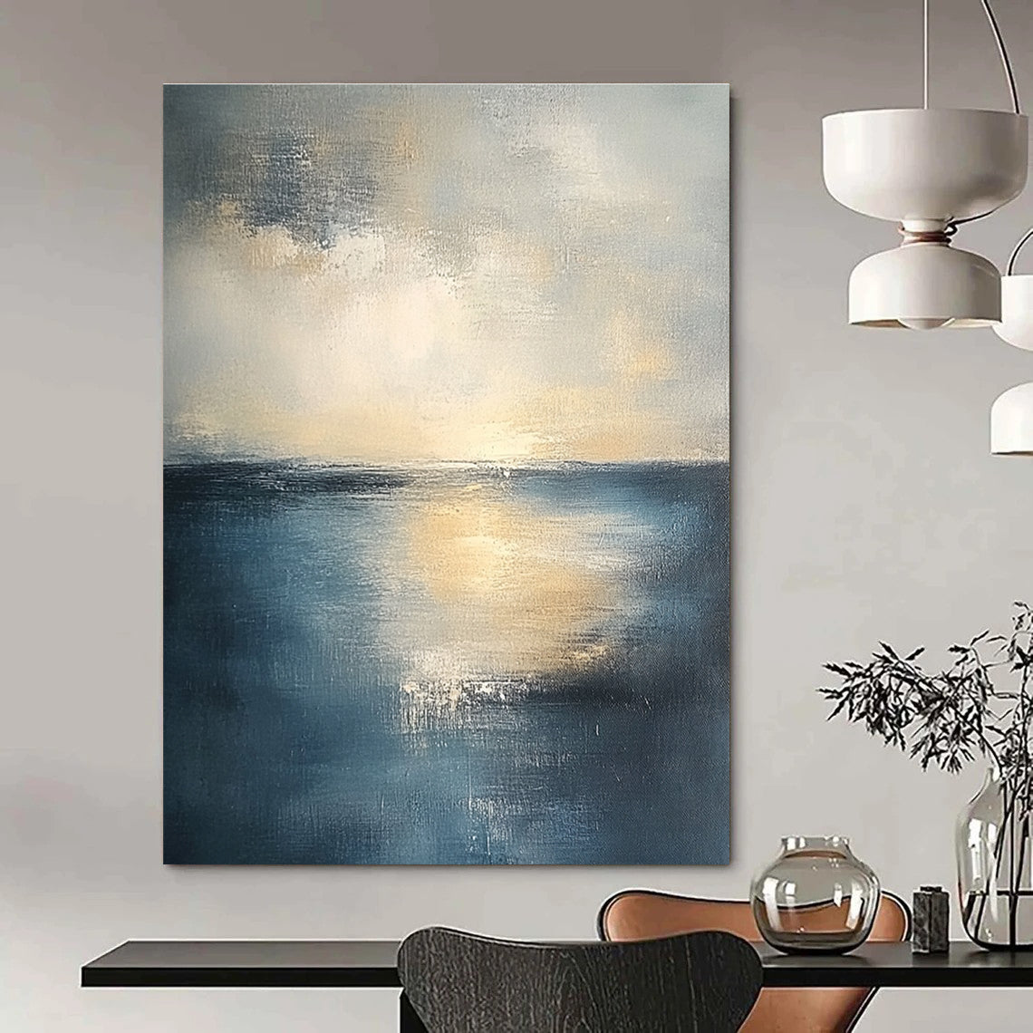 Serene Sea at Dusk for Coastal Bedroom & Relaxing Spa Lounge STSC461