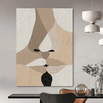 Abstract Face Collage Art for Bohemian Café & Art - Inspired Bedroom DLZ2065