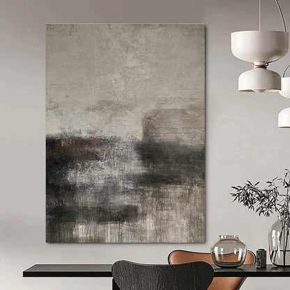 Gray - Brown Abstract Art for Industrial - Style Hotel Lobby Accents DLZ0194