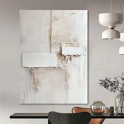 Textured White Abstract for Contemporary Art Gallery & Minimalist Spa STSC1157