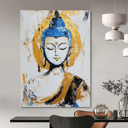 Abstract Buddha Portrait for Zen - Inspired Meditation Space & Cultural Art Gallery STSC338