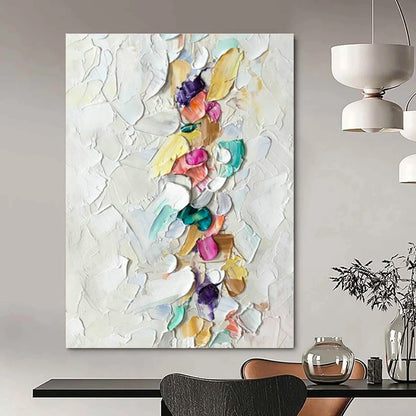 Vertical Colorful Thick - Paint Art for Scandinavian - Style Hallway & Fashion Boutique Dressing Area DLZ0981