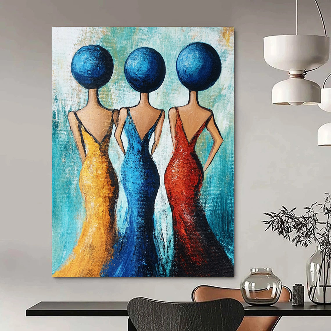 Vibrant Figurative Art for Girls’ Dorm & Cultural Center STSC005
