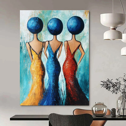 Vibrant Figurative Art for Girls’ Dorm & Cultural Center STSC005