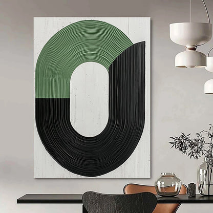 Green and Black Geometric for Modern Office & Minimalist Home STSC1141
