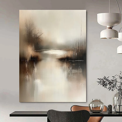 Minimalist Lake Abstract Art for Modern Home & Art Gallery STSC078