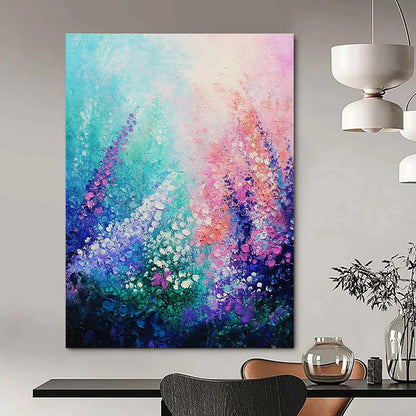 Vivid Floral Abstract for Garden - Themed Café & Romantic Bedroom STSC847