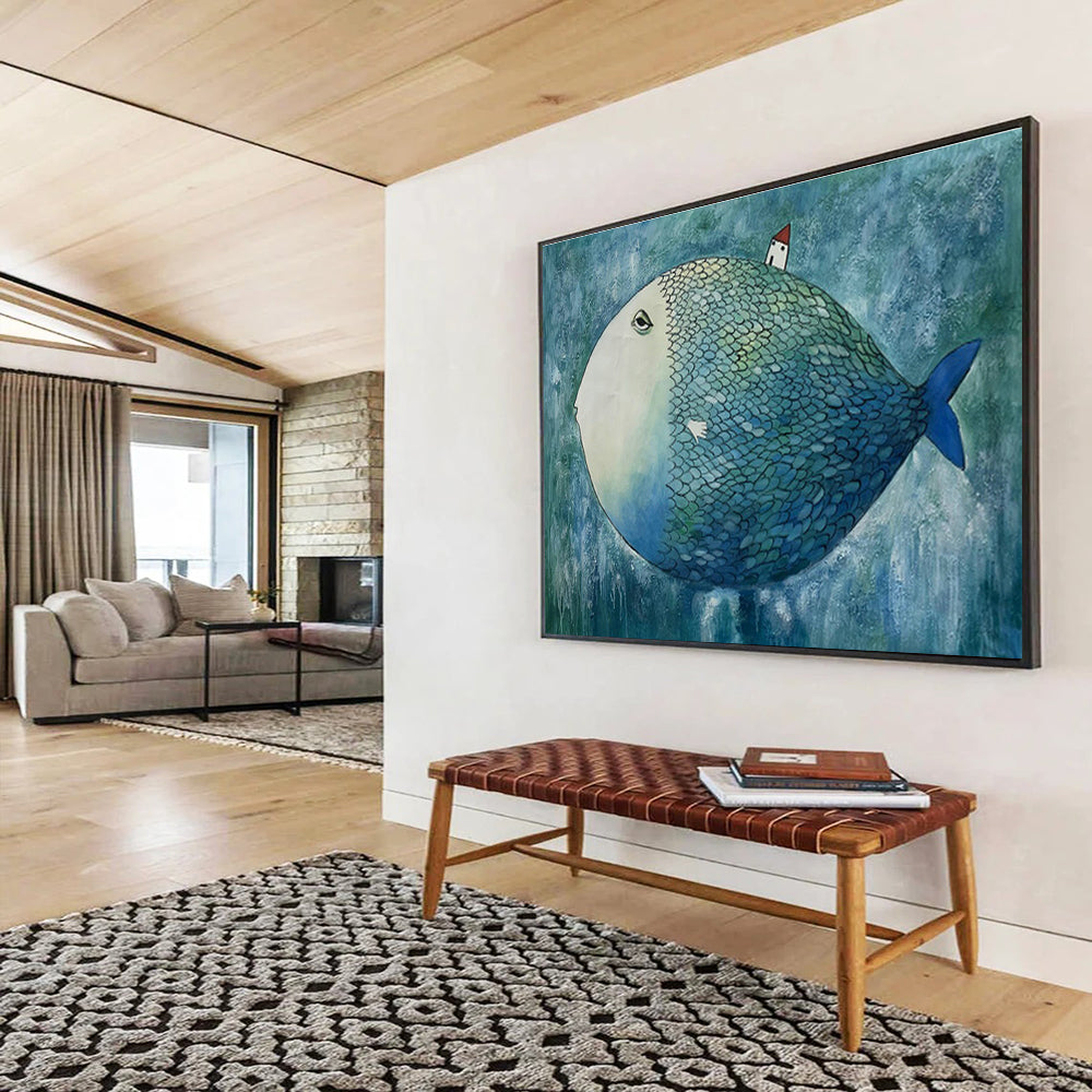 Fish - House Creative Art for Whimsical Children’s Bedroom Play Corners DLZ2602