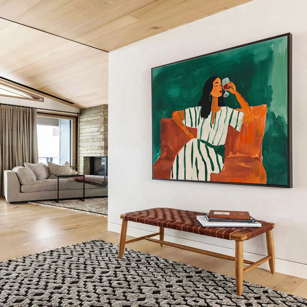 Stylish Figurative Art for Dining Room & Boutique Hotel Bar SC585
