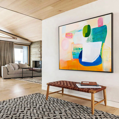 Whimsical Colorful Abstract: Playful Art for Playrooms & Bohemian Cafés SC518